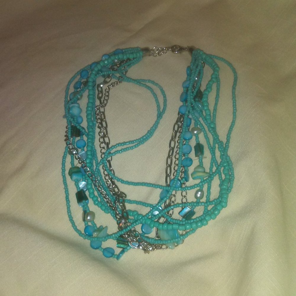 Beautiful Turquoise Chocker Bead Necklace